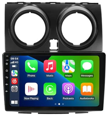Genérico Reproductor Multimedia De Navegación De Audio del GPS del Coche De 9 Pulgadas para Nissan Qashqai 2006 2007 2008 2009 2010 2011 2012 2013, Android 14 Coche Navegación Reproductor