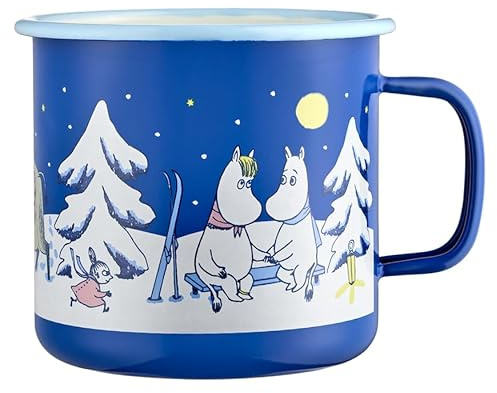 Muurla Moomin | Christmas | Enamel XL Mug | Starry Night | 0.80L