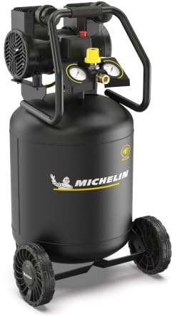 MICHELIN MX POP AIR 50V-2,0 SILENT Kompressor 50 Liter 2PS Vertikal Flüster Druckluft Kompressor Ölfrei 8 bar 230V Stehend 254 l/min