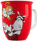 Äffle & Pferdle Weihnachtstasse rot