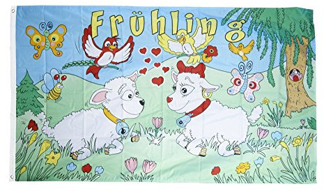 Flaggenfritze Fahne/Flagge Frühling + gratis Sticker