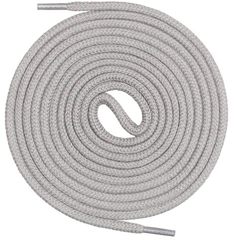 Mount Swiss© Schnürsenkel rund ø 3-4 mm I Sehr reißfeste Premium Schuhbänder aus 100% Baumwolle ideal für Sneaker Sportschuhe Freizeitschuhe Lederschuhe UVM I Shoe-Laces Längen 45-200 cm