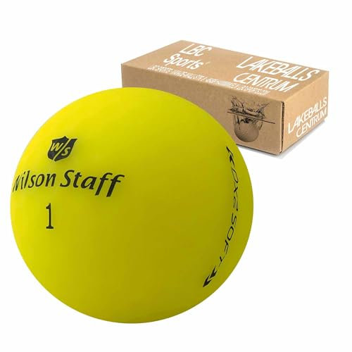 Wilson Staff Dx2 / Duo Soft Optix Golfbälle - AAAAA - PremiumSelection - Gelb - Mattes Finish - Lakeballs - gebrauchte Golfbälle (100 Bälle)