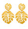 EXINOX Palmen-Ohrringe : Damen : (Gelb)