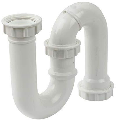 40MM S Trap White for Static CARVAN Plumbing Shower Bath Sink Waste Basin