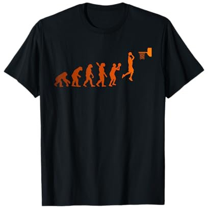 Dunking Basketball Spieler Evolution T-Shirt