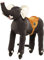 Animal Riding Reittier Elefant „Sultan“ Small (für Kinder 3-5 Jahren, Farbe grau, Sattelhöhe 56 cm, mit Rollen) ARE004S