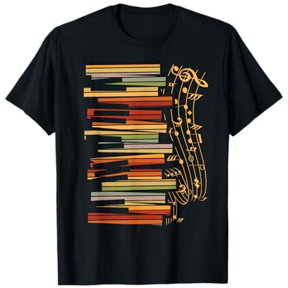 Retro Keyboard Piano Musik Klavierspieler Pianist Klavier T-Shirt
