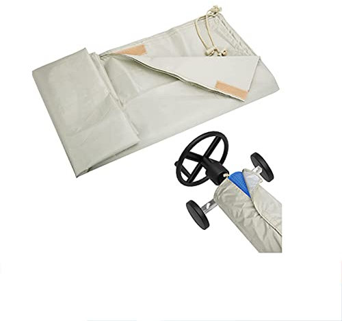 Open Air Swimming Pool Roll Cover, Solar Blanket Roller Reel Waterproof Cover Dustproof Reel Protective Cover Swimming Pool Replacement Parts, For Above Ground And Inground Pools(Size: 490X96cm)