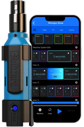 SoC-It Wireless Controller with 5-pin DMX Output by Blizzard Lighting WiFi based sACN/Art-Net to DMX Converter with At Full app