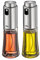 cilio Essig und Ölflaschen Set BARI / 2er Set / je 80 ml / mit Pumpspender / aus Glas und Edelstahl