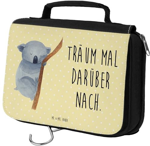 Mr. & Mrs. Panda Kulturbeutel Koalabär - Geschenk, träumen, Zum Aufhängen, Kosmetiktasche, Damen, Waschtasche, Kosmetikbeutel, Tiere, Tiermotive,