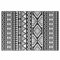 vidaXL Outdoor Teppich Doppellagiges Jacquard-Muster Balkon Terrasse Garten Außenteppich Balkonteppich Gartenteppich Terrassenteppich Schwarz 160x230cm PP