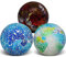 Yatinkim Decorative Orbs 3 Pcs Mosaic Glas Balls 8.5cm Round Solid Sphere Mirror Glass Decor for Bowls Vases Dining Table Modern Wedding Mixed Color