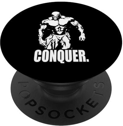 Conquer, Ronnie Coleman, Bodybuilding, Fitnessstudio, motivierend PopSockets mit austauschbarem PopGrip