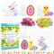 Lets Joy Bügelperlen Set Ostern, Bügelperlen Platten Set, Bügelperlen Vorlagen Ostern, Bügelperlen Ostereier, Kaninchen, Osterküken mit Muster Karten, Pegboards, Bügelpapier Ostern Geschenke