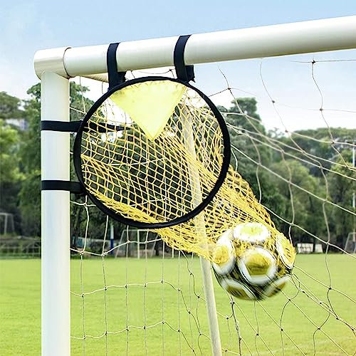 Kaxenig Fussball Ziel, Fußball-Zielnetz, Top Fußballtorzubehör Mit Rahmen, Fußballtor Zielnetz, Kreuzeck Zubehör Für Das Fussballtor, Für Schießgenauigkeit Verbesserung, 45x60cm