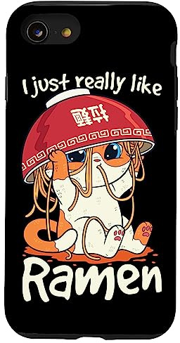 Kawaii Niedliche Anime Katze Mädchen Otaku Japanische Ramen Hülle für iPhone SE (2020) / 7 / 8