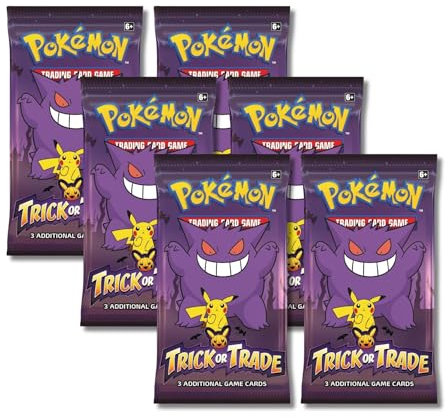 Pokemon 2023 Trick or Trade Gengar & Pikachu, 6 Mini-Boosterpacks