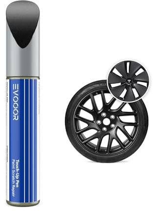 EVOOOR pintura de retoque para llantas Tesla en Gris Photon para Modelo 3 18 pulgadas 2024 - Reparación DIY de rayaduras de bordillo con pintura a juego (Gris Photon)