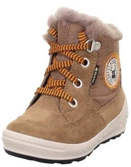 Superfit Jungen Baby Jungen Groovy 2.0 Baby Jungen Warm Gefütterte Gore-tex Braun/Orange 3000Schneestiefel