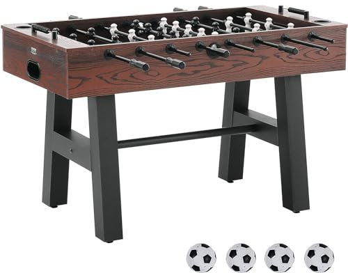VEVOR Tischfußballtisch in Standardgröße, 140 cm, Tischfußball, komplettes Set mit 4 Bällen und 2 Getränkehaltern für Zuhause, Familie, Reisen, Spielzimmer, Bar, Freizeitclub