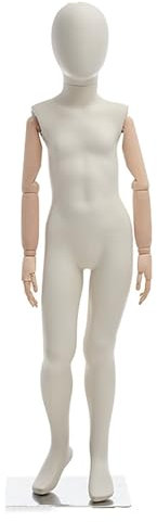 Schneiderpuppe Verstellbare Schaufensterpuppe Kinderständer Fotografie Klein bis Mittel, Ovaler Kopf, Kinderpuppe, Arm, Torso, Abnehmbar, Modellständer mit Metallbasis ( Color : Stance 1 )