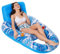 Aufblasbarer Lounge Chair Float,Pool Float Lounge Chair | Aufblasbarer Liege-Schwimmstuhl mit Getränkehalter,Multifunktionale Wasserfloß-Bräunungsschwimmer für die Pool-Strandparty für Erwachsene