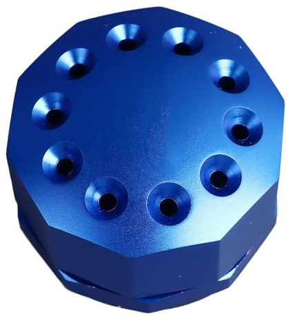 10 Holes Rotating Screwdriver Organizer Aluminum Alloy Screwdriver Storage Rack with Anti Slip Pad for Screwdrivers and Tweezers