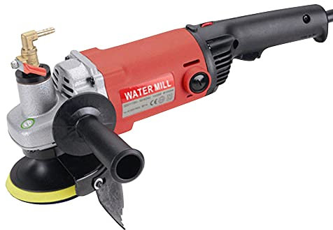 Ponceuse à pierre humide professionnelle 1400 W - Polisseuse à eau - Avec 2 balais de carbone - Pour marbre, carrelage de ciment, granit, terrazzo