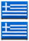2 Stück Griechenland Flagge-Patch Stickerei Taktische Militär Greece Patch,Aufnäher Mit Nylon Airsoft Für Abzeichen Stickereibänder Jacke Rucksäcke Taschen Taktische Kleidung