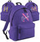 Print Maniacs Personalised School Backpack Large 18L Kids Travel Rucksack Junior Shoulder Collage Rucksack Back To School Lunch Swimming P.E Laptop Book Bag Initial Name (Purple, 18 Litre)