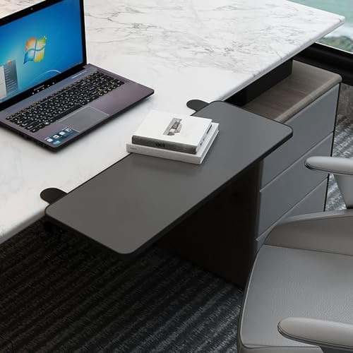Machtiging Desk Extender Tray,Foldable Desk Extender,Ergonomic Desk Extension,Keyboard Platform Extender,Table Mount Armrest Shelf,Relieve Fatigue,Punch-Free Clamp On,For Office,Tables,Bookshelve