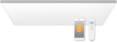Infrarotheizung Deckenmontage mit Thermostat 860 Watt, Deckenheizung Infrarot Deckenheizstrahler, APP Fernbedienung Steuerung, Elektroheizung Heizplatte Heizkörper Heizpaneel, Überhitzungsschutz