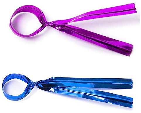 Healeved 100pcs Ties 10cm Colorful Bread Candy Bag Metallic Ties for Party Decorations