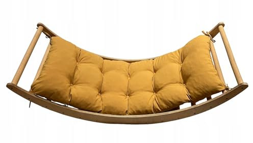 Oleńka Kissen für Kletterbogen nach Pikle Montessori Spielzeug Kinderzimmer 120x60x8cm S Kinderkissen für Wippe Gartenmöbel Senffarbe