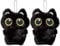 AUEFUDQ Porte-clés en forme de chat en peluche pour femme - Adorable animal kawaii - Cadeau d'anniversaire