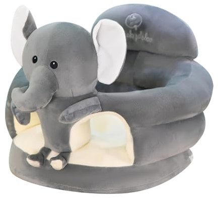 skyrabbiter Baby Elefanten-Sitzsofa Kindersitzsack Spielzimmer Baby Sitzhilfe Stützsitz Lernen Sitzen Sicherheitssitz Weichen Stuhl Kissen Sofa Plüsch Kissen Spielzeug für Kinder (A)