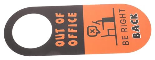 DOITOOL Double-Sided Office Door Hanger Sign Welcome Please Knock Privacy Sign for Office Use