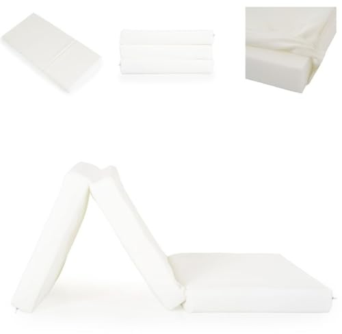 Moni Babybett Faltmatratze, Klappmatratze Snooze 120 x 60 x 6 cm, Bezug waschbar weiß 2