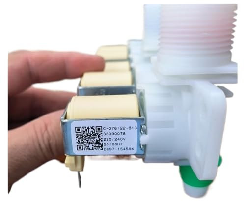 WOFMCKXU Elettrovalvola di Ingresso dell'Acqua elettrica DC97-15459K , Compatibile for Samsung , Lavatrice a Tamburo 220 V C-076-19-B13 Parti di Lavatrice