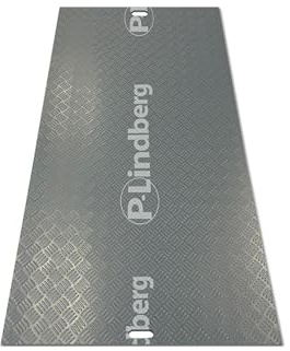 P. Lindberg Bodenschutzmatten, Belastbarkeit 30t, 200×100×1,5 cm, 10er-Pack | Robuste Kunststoff-Straßenplatten mit Tragegriffen, rutschfeste Zugangsmatten für Bagger, Bauwesen, Einfahrten, Rasenschutz