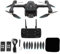 BuyWeek Drone avec Double Caméra 8K Réglable à 180°, Quadricoptère RC Transmission WiFi Sans Balais Évitement d'Obstacle HD Drone RC ESC GPS avec 8 Lumières LED, Retour en un Clic (2 Batterie)