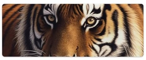 Gaming-Mauspad, Bengalischer Tiger, großes Mauspad, erweitertes Mauspad, Schreibtischmatte, rutschfeste Gummiunterseite, Mäusepads, Tischmatten für Büro, Spiel, Zuhause, 30 x 80 cm