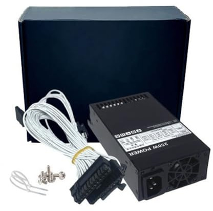 Qerwsdty 250W Netzteil ATX Vollmodulares Netzteil Flex Modul Netzteil Niedriges Rauschen für Klein 1U (Flex ITX) Computer-Gehäuse