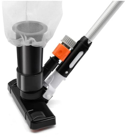 Asyduey Aspirapolvere per Piscina Accessori per la Pulizia Testa di Aspirazione Professionale Durevole e Sacchetto in Rete per per Laghetto Spa-EU