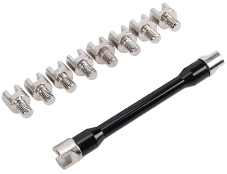 Juego de Llaves para Radios de Moto, Scooter, 5,0-6,8mm, Llave para Radios de Motocicleta de Amplia Aplicación en Negro