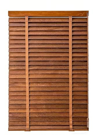 SLHZM Persianas,contraventanas madera,Fácil de instalar,Ancho de lama 5 cm,Ecológico,Inodoro,Insípido,Impermeable,Fácil de limpiar,Personalizable(Vintage,WxH 40cmx180cm)