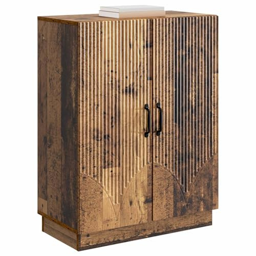 vidaXL Sideboard Altholz 66 x 34,5 x 87 cm Holzwerkstoff, Moderner Speisezimmer-Buffet, rechteckige Sideboard-Aufbewahrung, schickes Möbel, Elegante Essentials