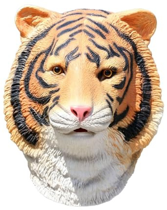 Chatonshen Tiermaske Cosplay Maske Vollkopfmaske Kopfmaske Latex mit Flexibler Passform für Erwachsene für Halloween Karneval Kostümparty Bühnenauftritt